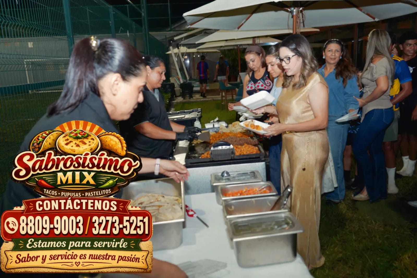 Servicio en evento nocturno