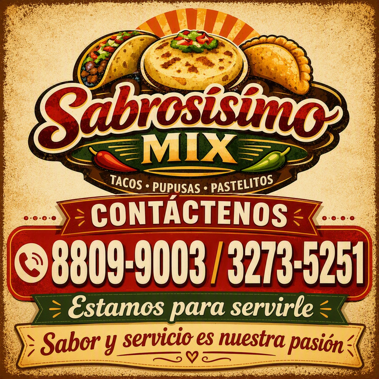 Poster vintage de contacto